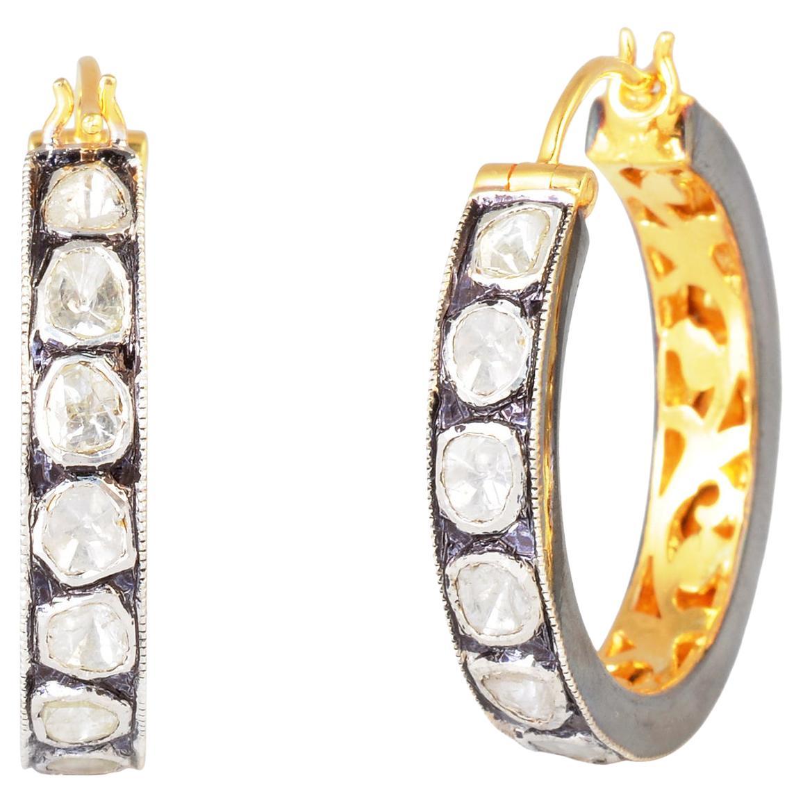 2.61 Carat Genuine Diamond .925 Sterling Silver Earrings