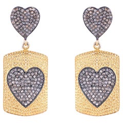 925 Sterlingsilber 2,09 Karat Diamant-Ohrring