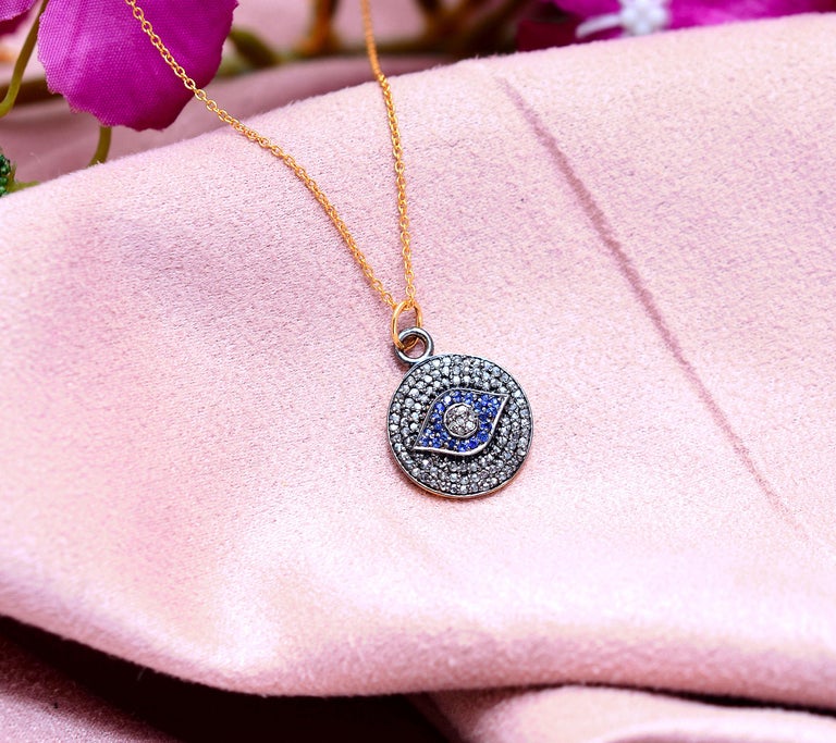 925 Sterling Silver 0.44cts Diamond Necklace For Sale at 1stDibs