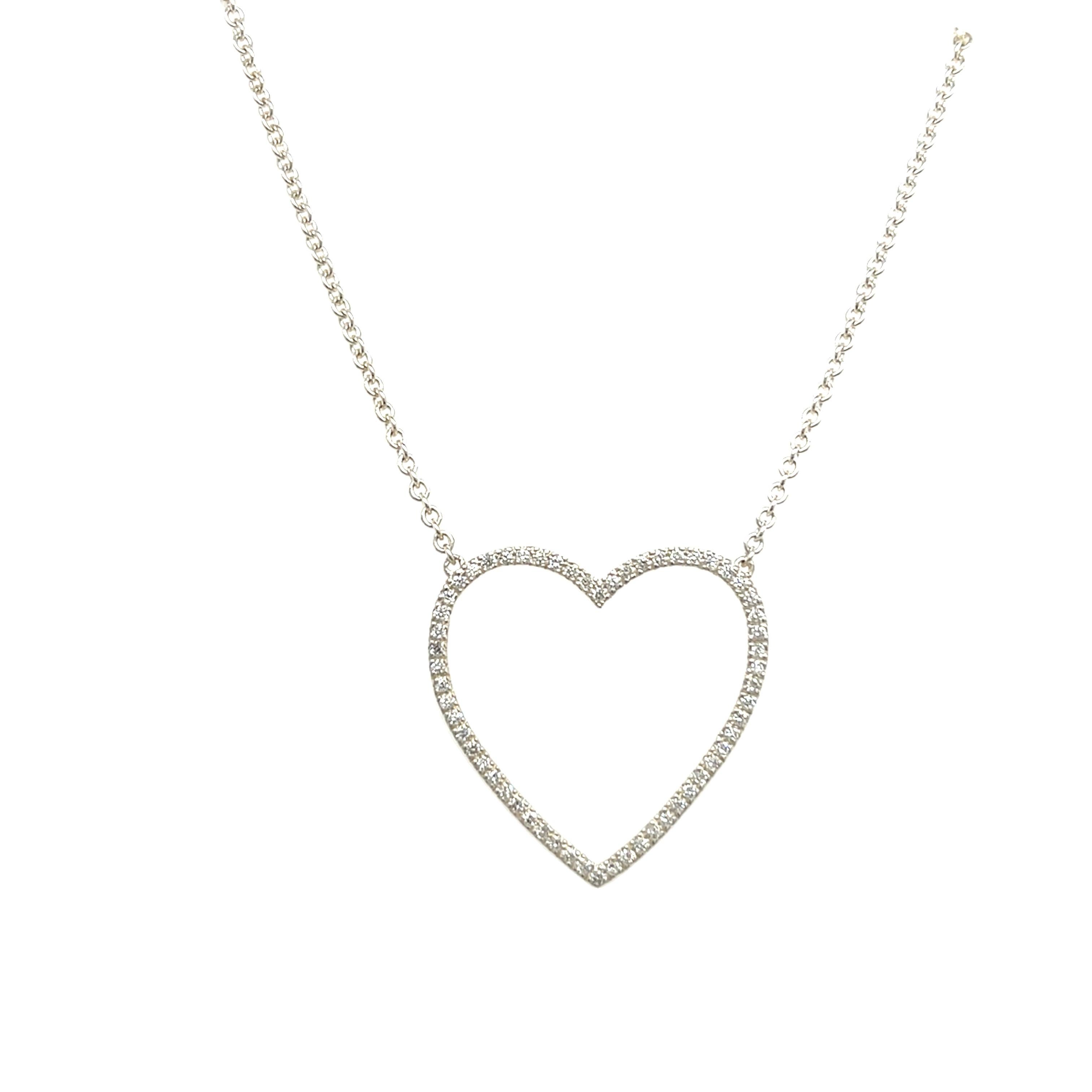 Pendentif en argent serti de 0,50 ct de diamants Neuf - En vente à London, GB