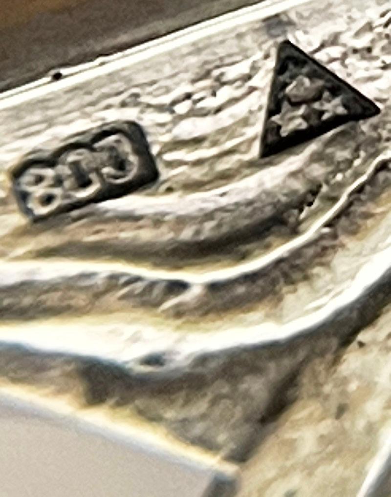 19th Century Silver dish designed by de Rudder for Wolfers, Brussel, Belgium 1892-1900 For Sale