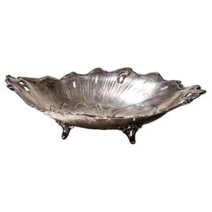 Silver Dish with Leaf Decoration, Late 19th Century