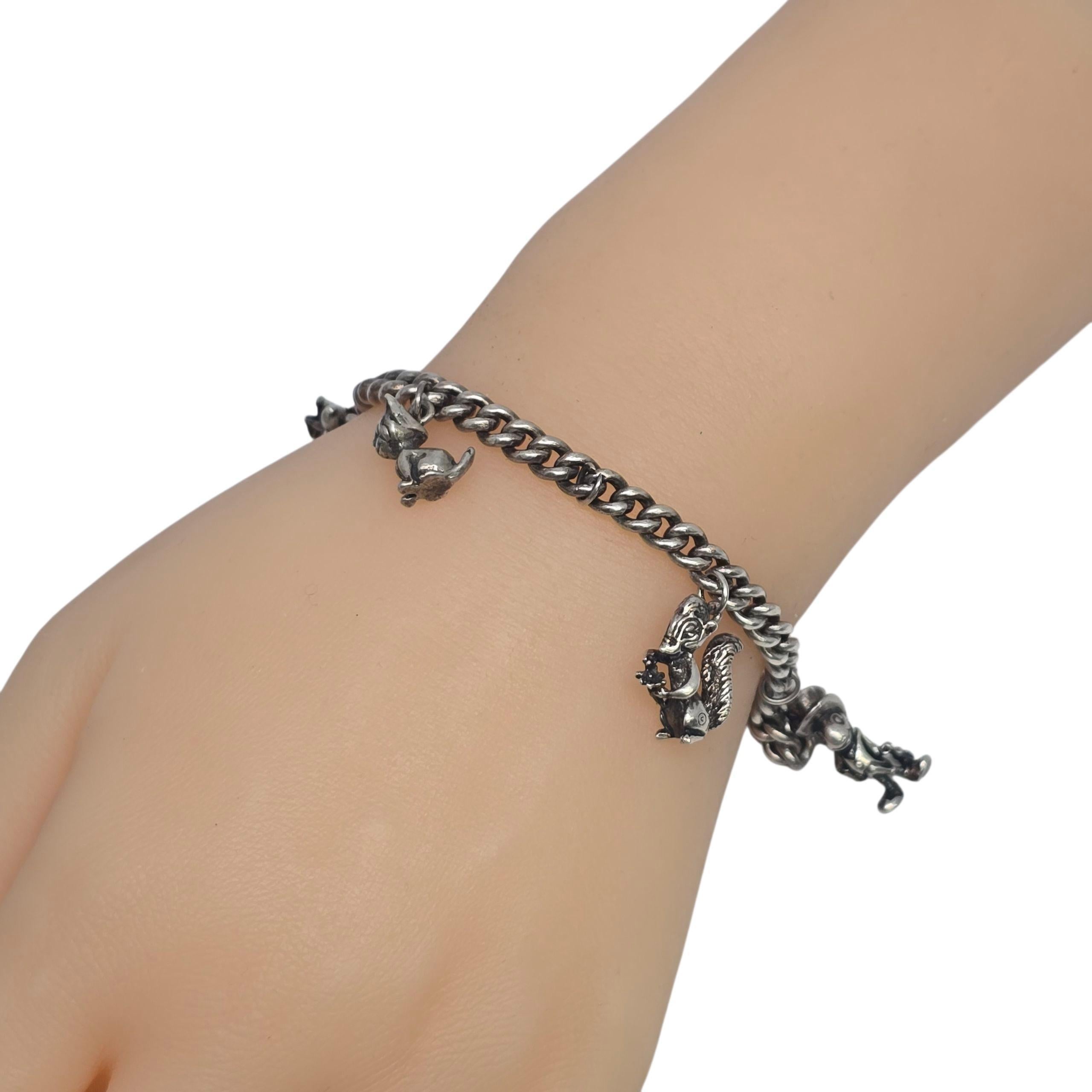 Silber Disney Charm Armband Jimney Cricket Skunk Donald Duck Figaro Katze #22550 im Angebot 5