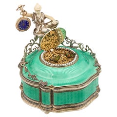 Silver Double Singing Bird Box