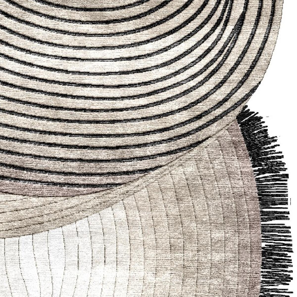 Moderne SILVER DRIFT - Tapis fait main sur mesure par Rugs & Co. en vente