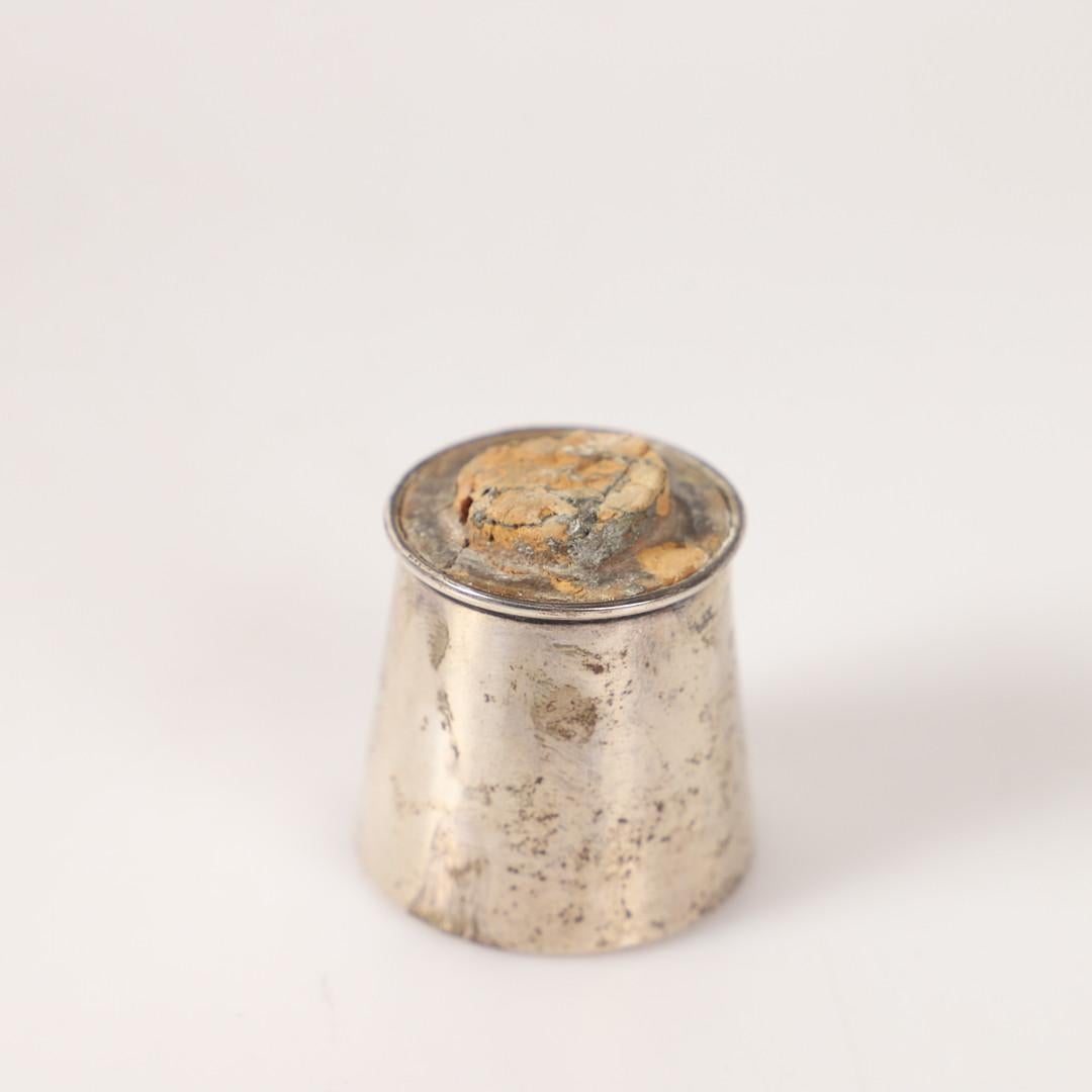 DECANTERO DE PLATA para beber Cristalería para vino Raras jarras antiguas 7 copas en venta 4