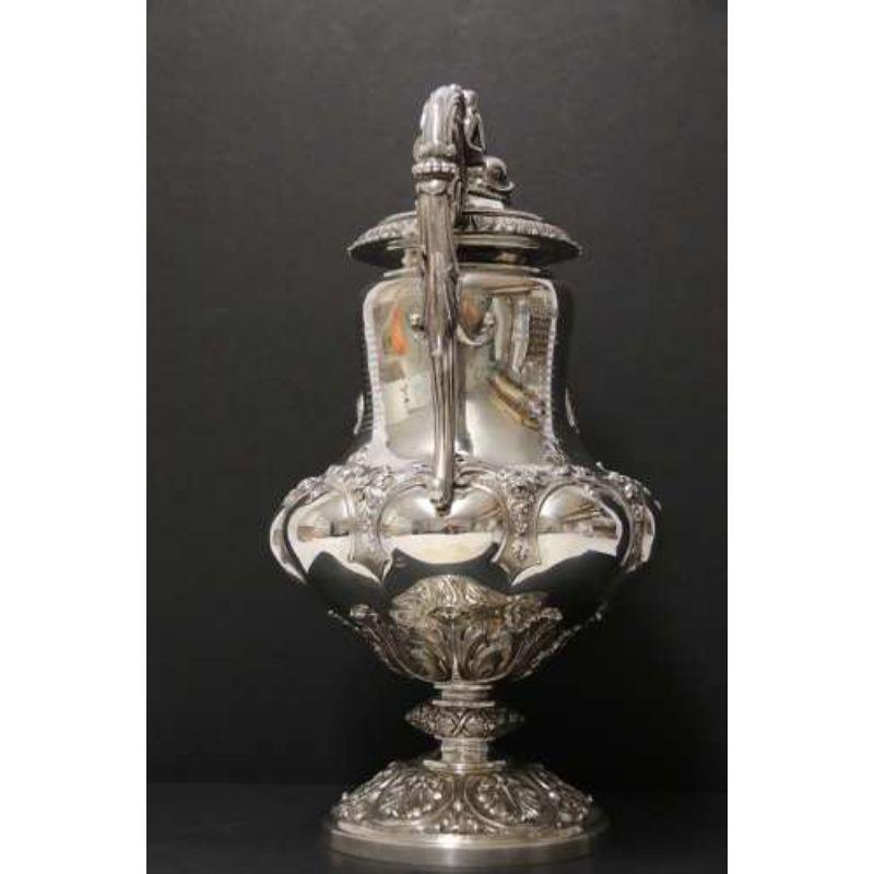 Silver early Victorian Railway presentation armada claret jug London 1863-4

This large oversized claret jug is correctly called an armada jug. These pieces are rare because of their superior size and this fine example was made by Stephen and
