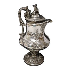 Silver Early Victorian Railway Presentation Armada Claret Jug London 1863-4