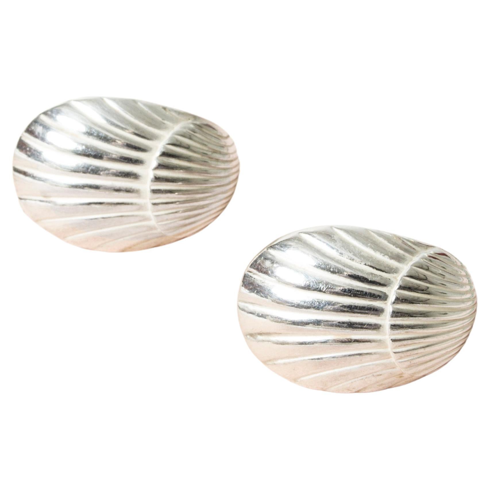 Arno Malinowski Shell DENMARK. Georg Jensen GEORG JENSEN Sterling Earrings # 13 Silver 