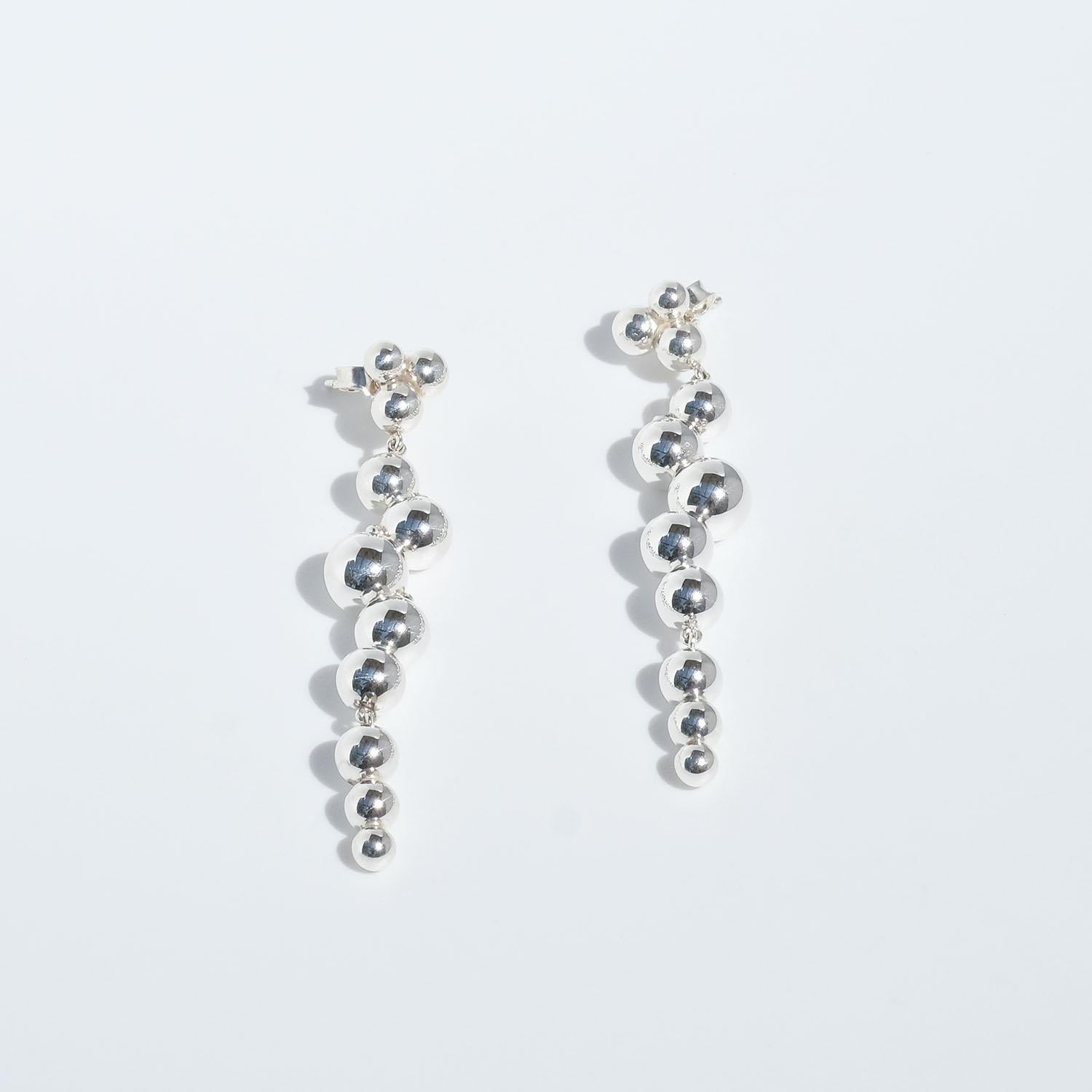 Silver Earrings by Georg Jensen, Moon Light Grapes 1