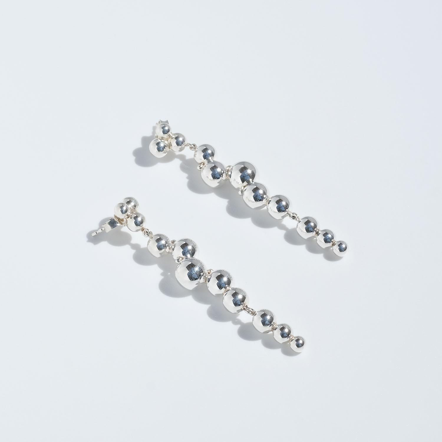 Silver Earrings by Georg Jensen, Moon Light Grapes 2
