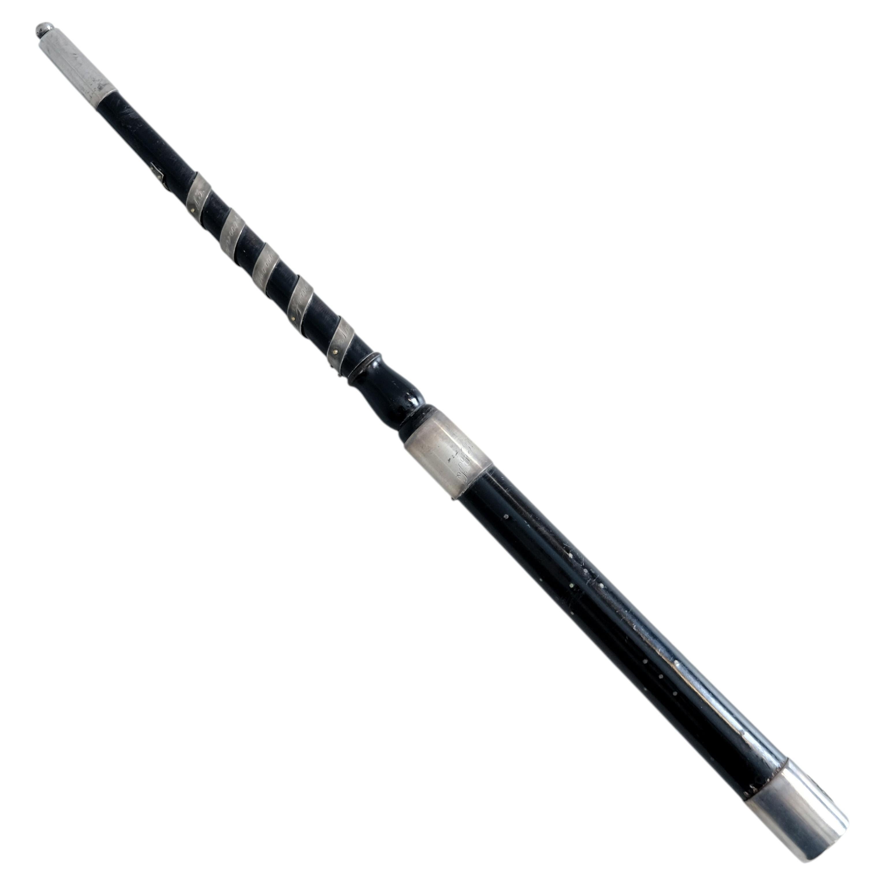 Bastón de mando de plata y ébano, Arvi Kallio, Lahti Finlandia c. 1913