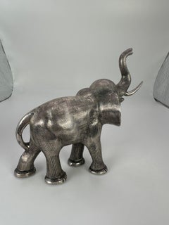 Silver elephant animal elephant statue solid silver