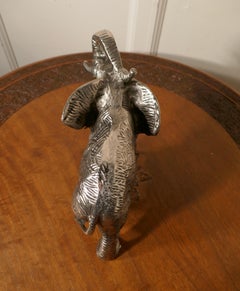 Silver Elephant Desk Ornament