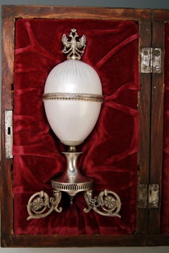Silver Enamel Czar Nicholas II Egg Moskow Russian Empire, 1894