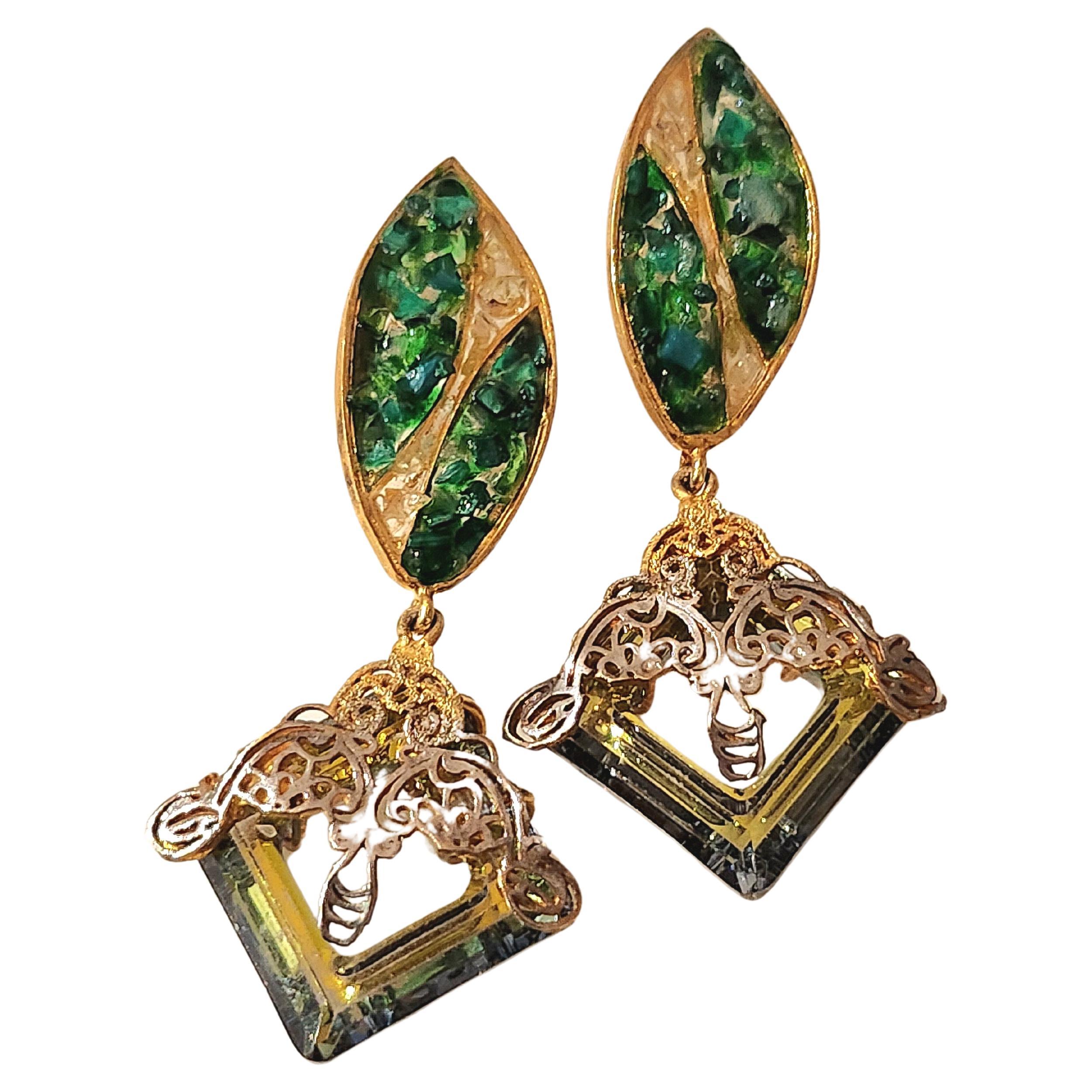 Gold Plated Elene Earrings