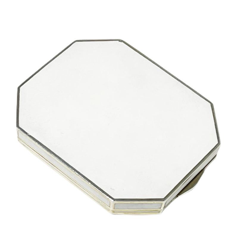 XIX secolo Scatola smaltata in argento di Rudolf Steiner, 1899 con dipinto in miniatura in vendita