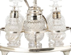 Silver - English cruet set, George III style, in silver - 18th century
