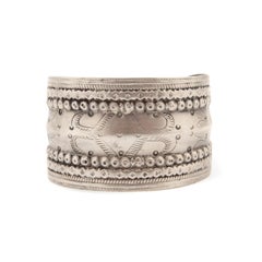 Silver Ethnic Afghan Tribal Engraved Bracelet