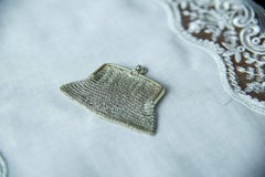 Silber, Abendtasche mit Wechselgeldtasche, um 1920