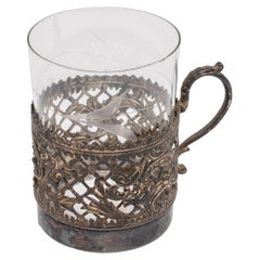 Vintage Silver Filigree European Drinking Cup