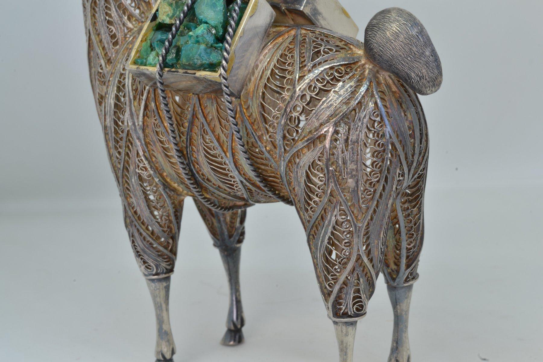 Silver filigree Llama Ornament - Silver 2