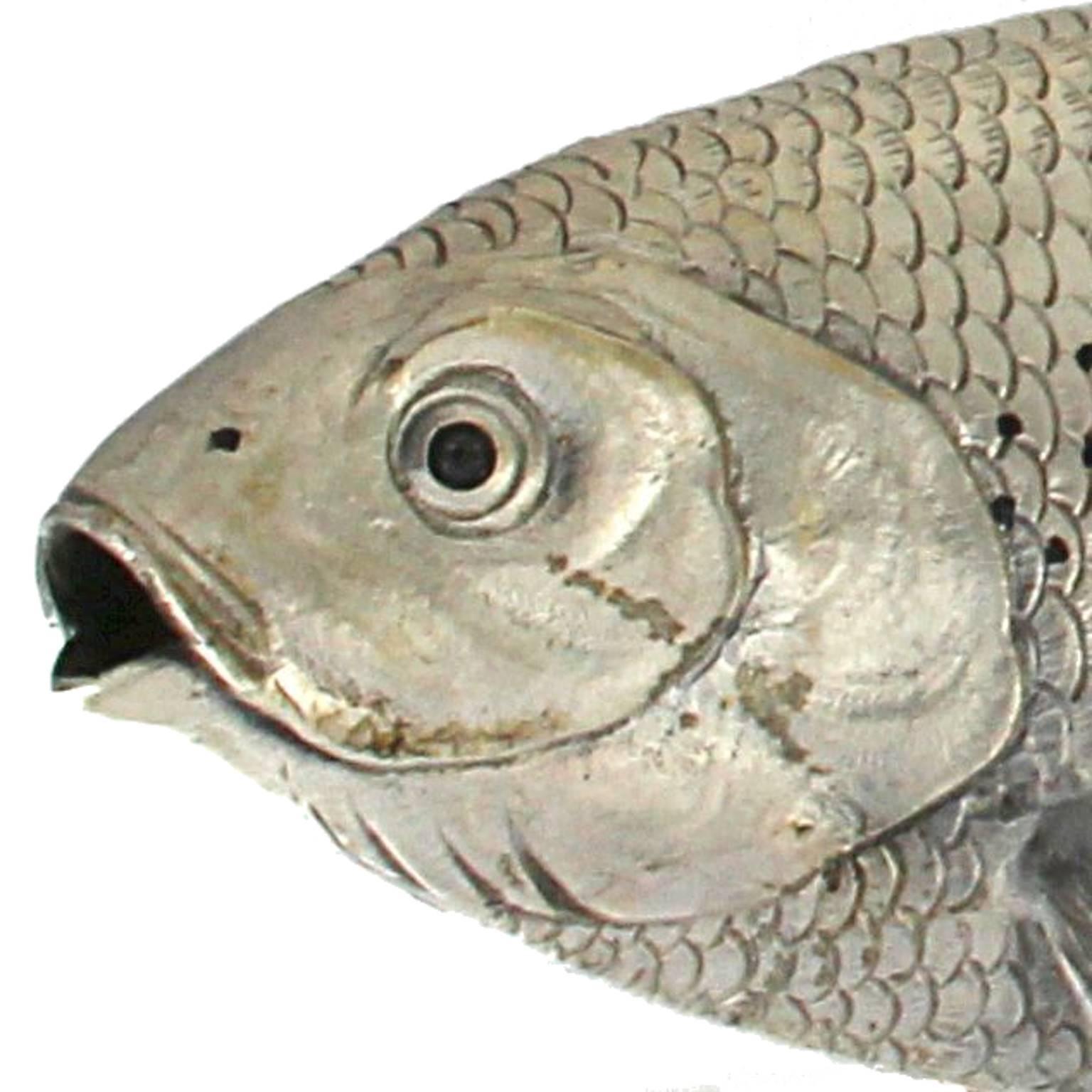 Silver fish grayling  handicraft