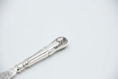 Silver fish knife with cutouts