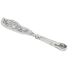 Silver fish knife with cutouts