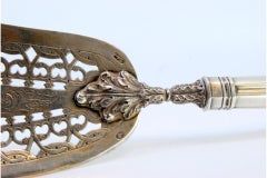 Silver fish serving spatula