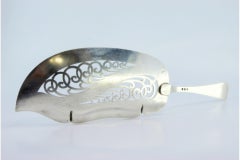 Silver fish serving spatula