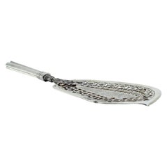 Silver fish serving spatula