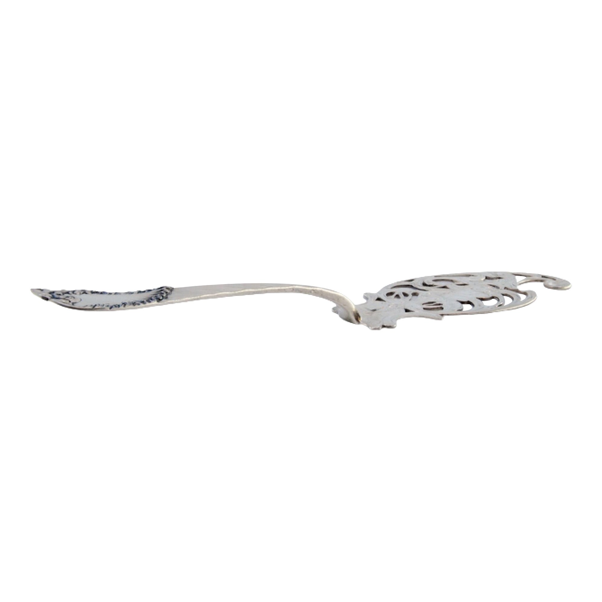 Silver fish serving spatula