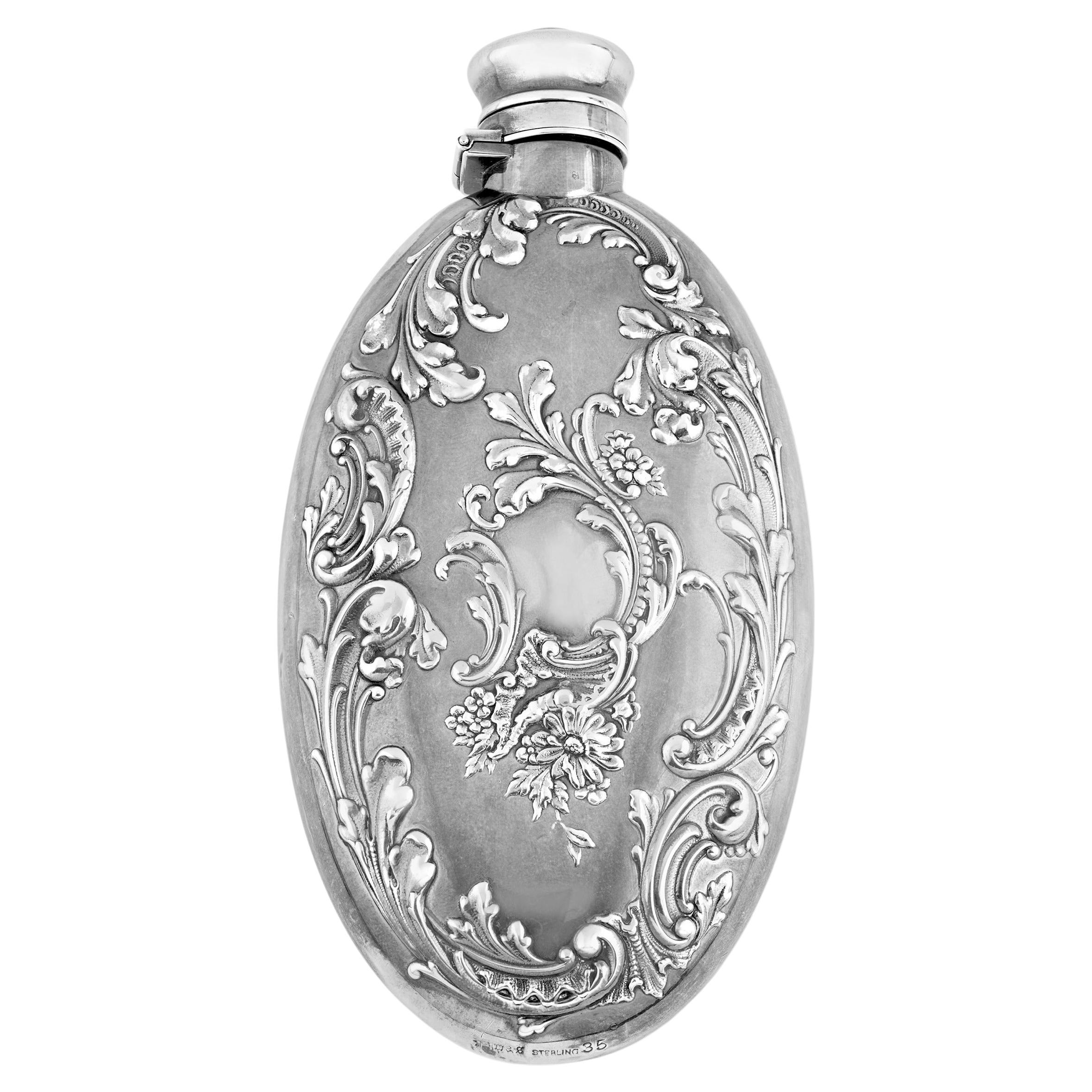 Silver Flask by R. Wallace & Sons