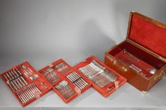Silver Flatware Service by Edmond Jamet, Paris