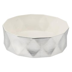 Silver Foil Enameled Ceramic Bowl, B&B Italia