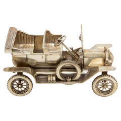 Silver Ford convertible from the 1920s