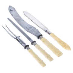 Silver - Four serving utensils - John McGlory & Sons - 19th century