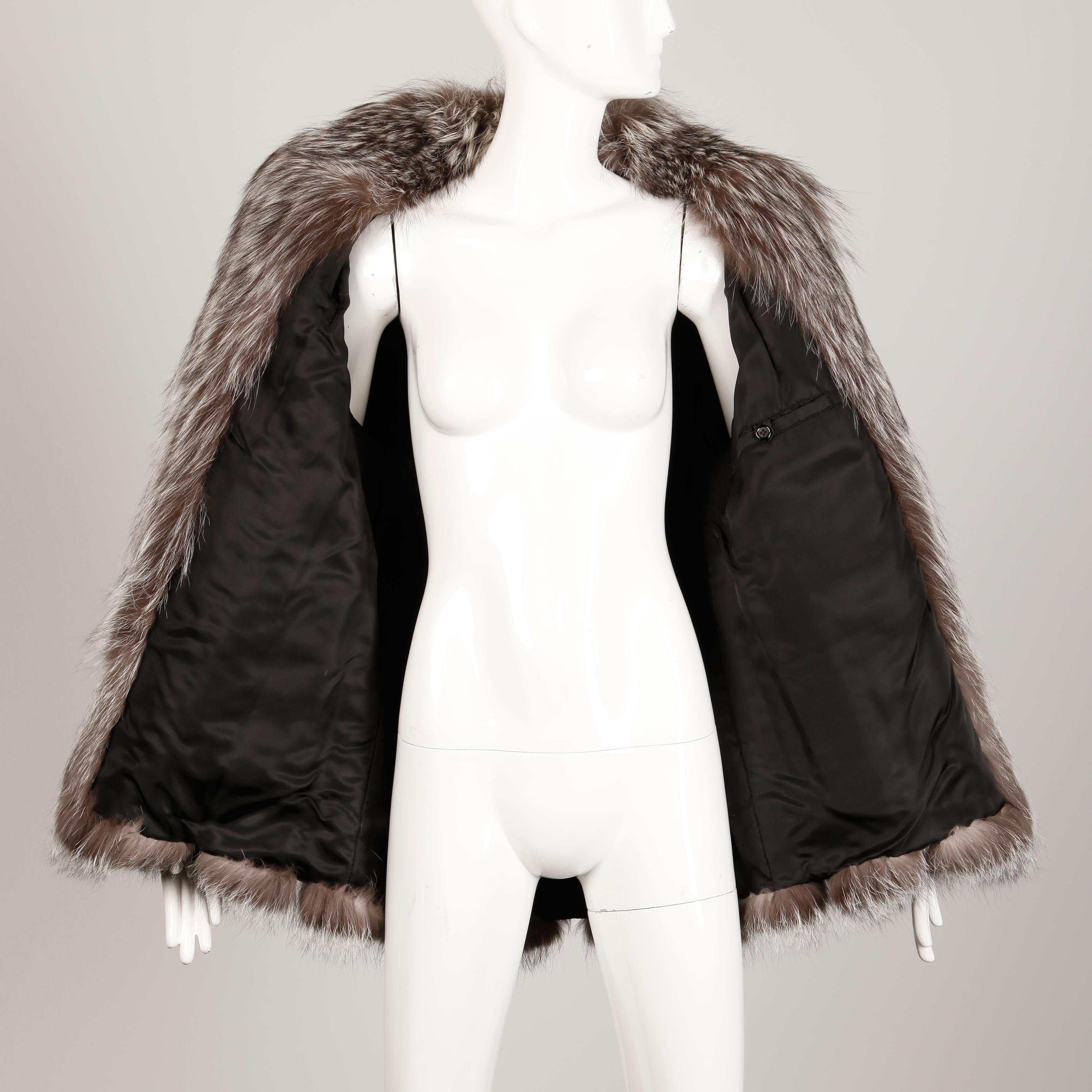 Silver Fox Fur Coat 2