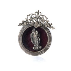 Silver Frame - Our Lady with the Child Jesus