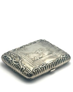Silver French Vintage Cigarette Case