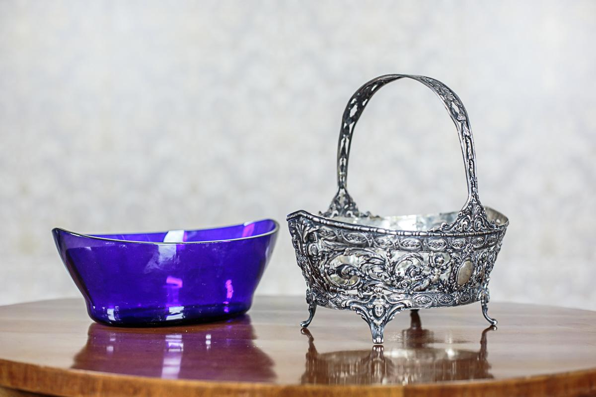 Silver Fruit Basket/Jardiniere, circa 1928 For Sale 4