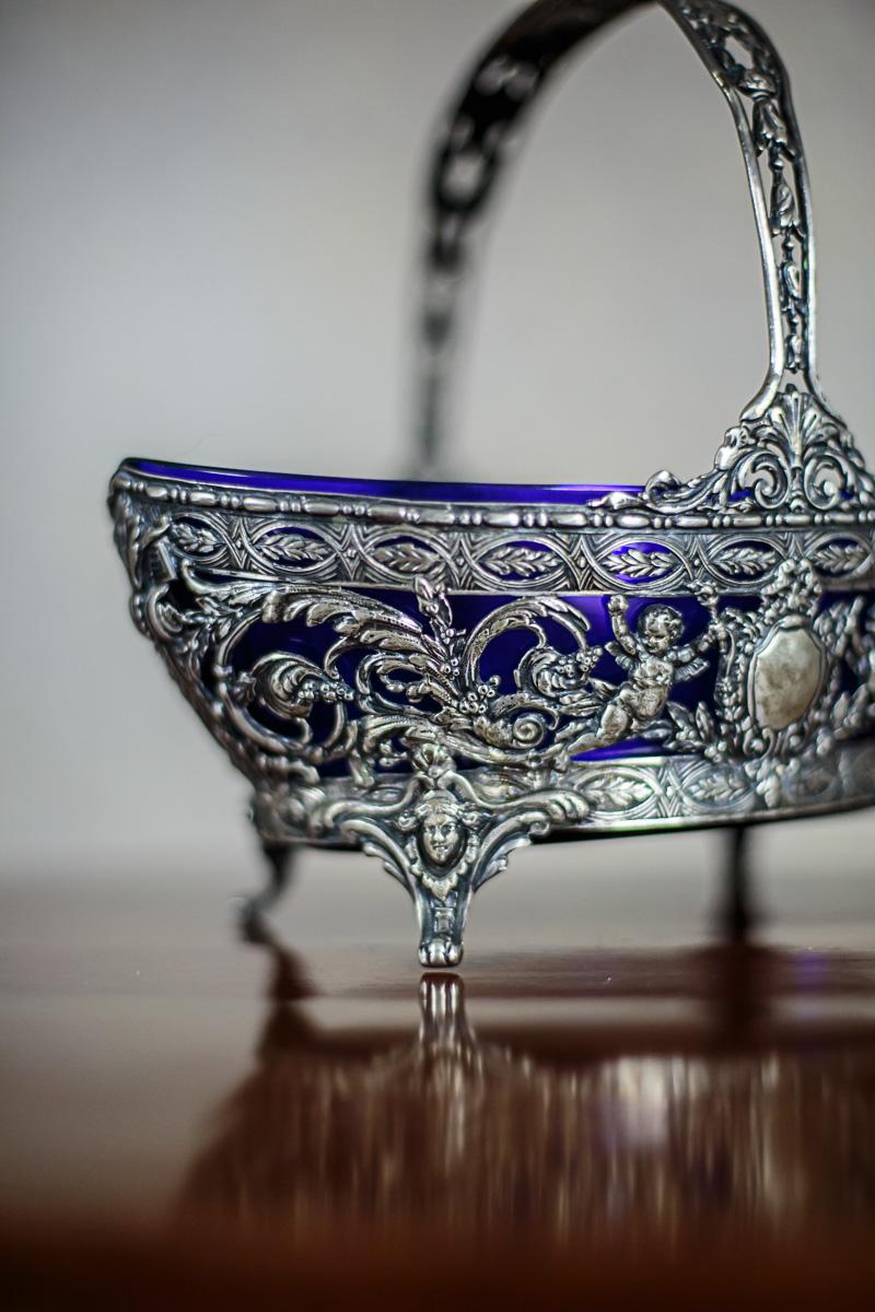 Cesto di frutta/giardiniere in argento, 1928 circa in vendita 9