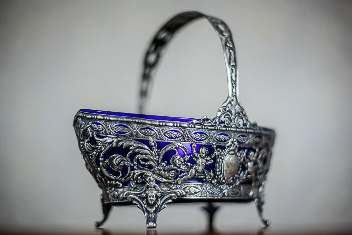 Silver Fruit Basket/Jardiniere, circa 1928 In Good Condition For Sale In Opole, PL