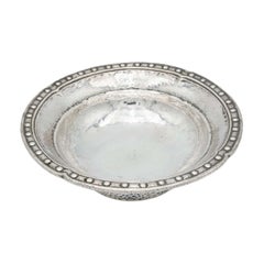 Silver fruit bowl centerpiece