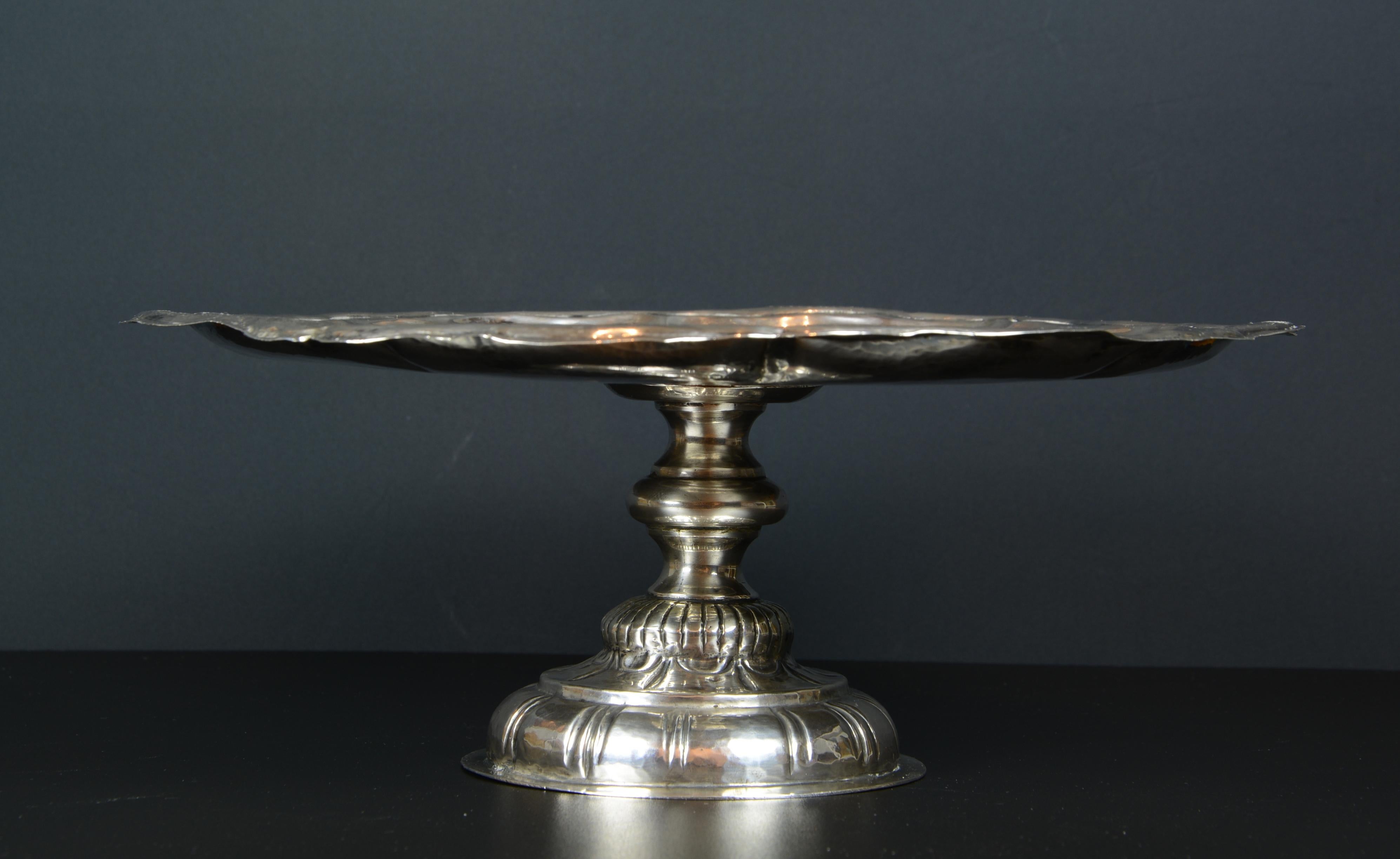 Silberne Obstschale oder Tablett:: Córdoba:: Bartolomé Gálvez y Aranda:: 1759-1768:: Spanien im Angebot 3