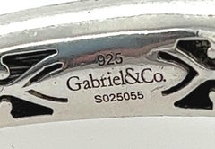 Silver Gabriel & Co. Stahl-Armband My Heart mit Diamanten