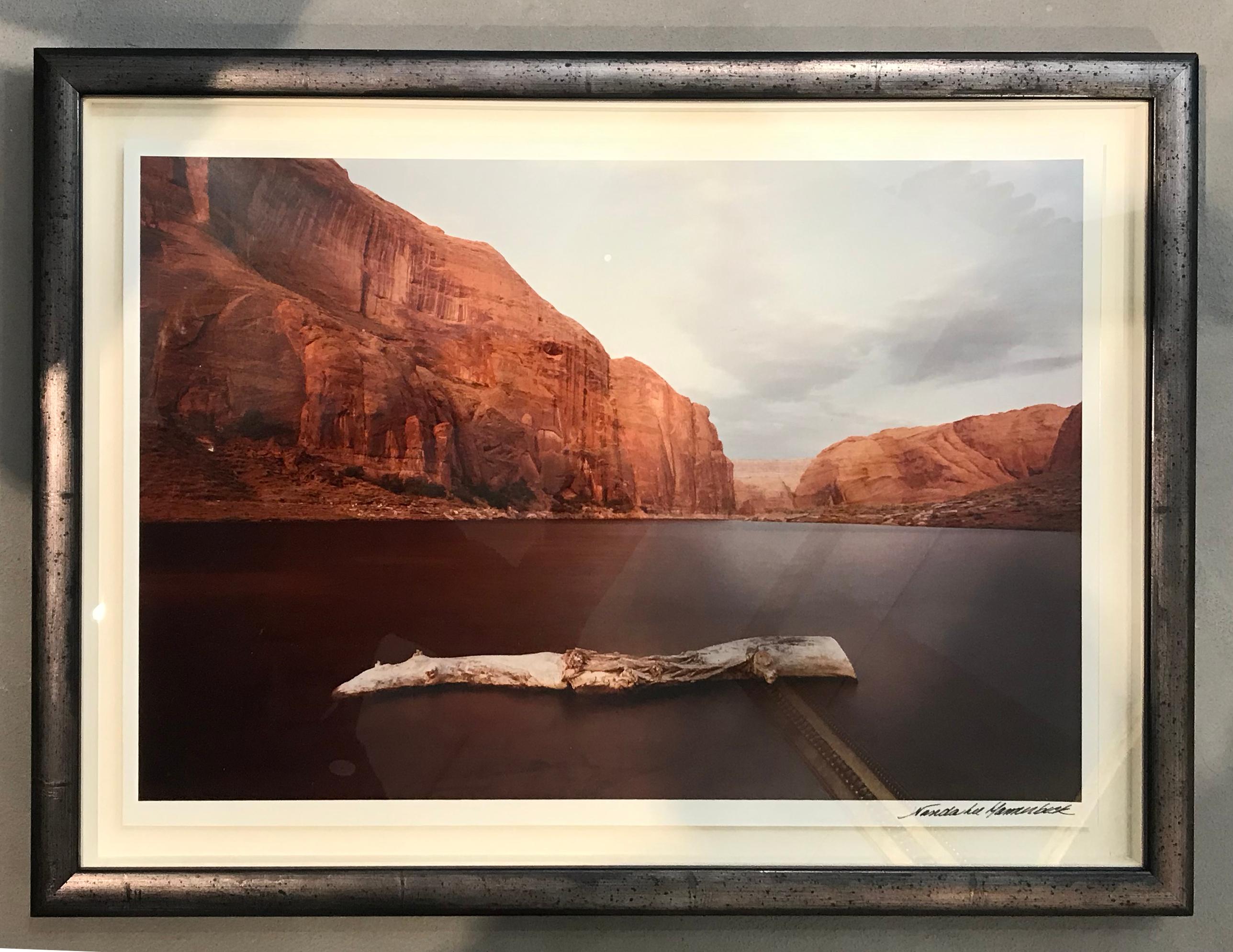 Silver Gelatin Photograph of Red Cliffs In Good Condition In Larkspur, CA