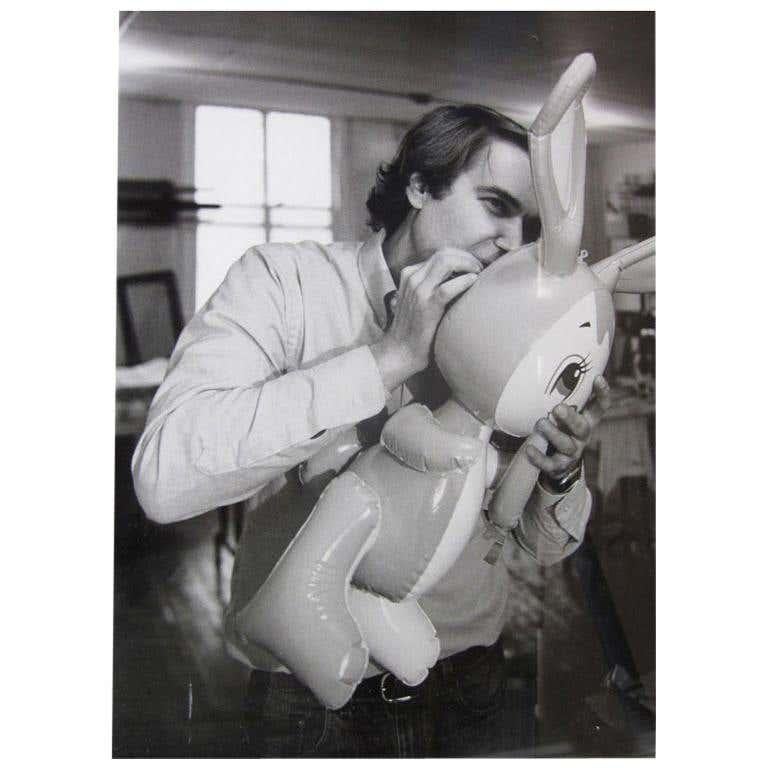 Silver gelatin framed print of Jeff Koons (artist). This print was #1 in a series of 15 in a NYC exhibition featuring Ari Marcopoulos' work of various photographs of iconic artists.