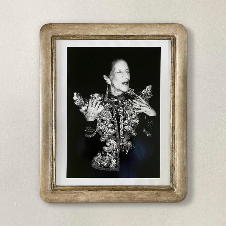 Silver Gelatine Print of Diana Vreeland by Roxanne Lowit For Sale at